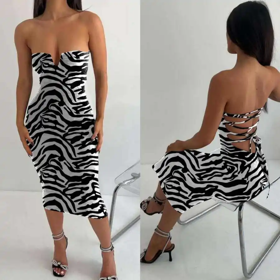 Vestido midi estampado | New Secret