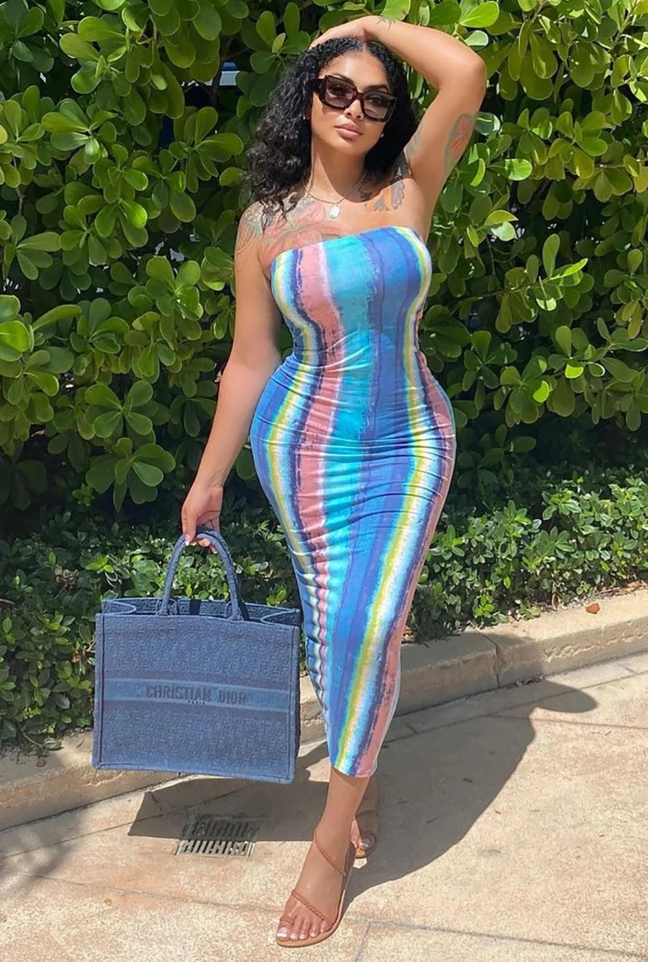 Vestido midi licra | New Secret