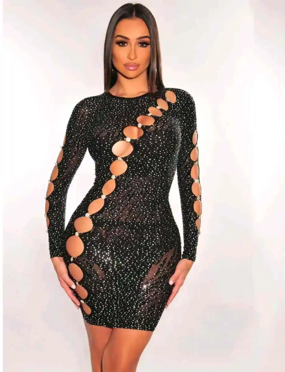 Vestido media con brillo  | New Secret